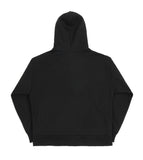 Dot Board Embroidery White Clip Hood Zip Up