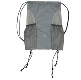 Mesh Pocket String Gym Sack / Grey