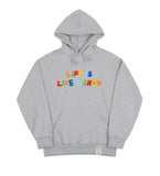 Rainbow Life Smile Logo White Clip Hoodie