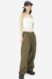 Over size stopper snap cargo pants