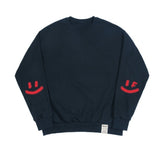 [UNISEX] Elbow Spray Smile Drawing Sweatshirt