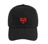 [UNISEX] Heart Logo Smile Embroidery Ball Cap