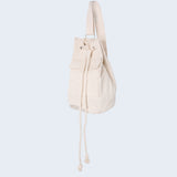 Canvas bucket bag