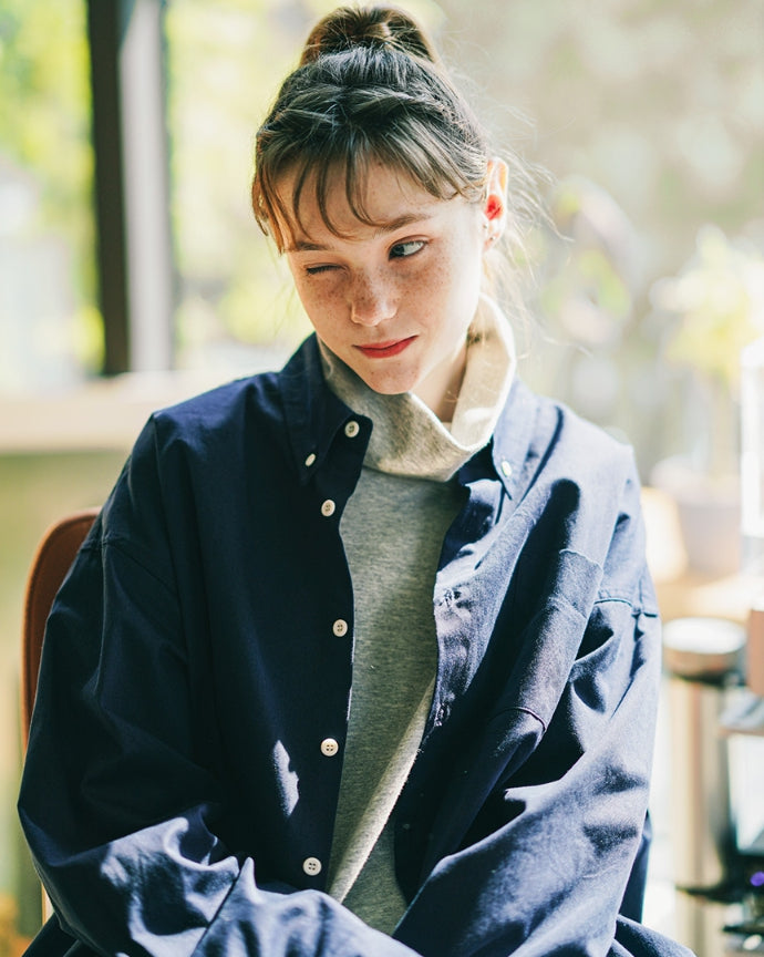 [WV PROJECT] ★韓国大人気★THE OVERFIT COTTON SHIRTS WV PROJECT (ダブリューブイプロジェクト) - The Overfit cotton