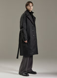 TURTLE NECK BELTED LONG DOWN COAT