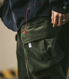 [AG] Corduroy Oblique Cargo Balloon Pants