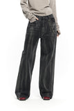 DARK SMOKE WIDE DENIM PANTS