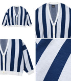 Stripe Oversized Cardigan