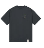 Small multi flower drawing smile short sleeve tee