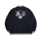 WILD FLOWER WOOL VARSITY JACKET