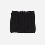 Cable knit button-up tube top