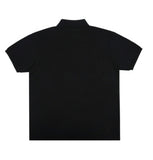 Cropped Dog Embroidery Striper Clip Pique Short Sleeve T-Shirt