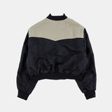 Color division fleece stadium jumper