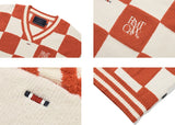 CHECKER BOARD TERRY VEST