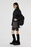leggings layered banding skirt