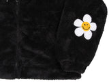 Elbow Flower dot fleece Jacket