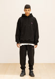 GRATING EMBLEM OVERSIZED HOODIE