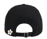 Back Small Flower Embroidery Ball Cap