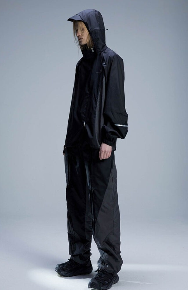 OJOS (オホス ) - Wavy Windbreaker Pants / Black – einz.jp