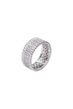 [BLACKLABEL] PAVE CRYSTAL RING silver925