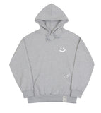 Small Drawing Smile White Clip Hoodie