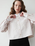 Crop shirt 001 Beige