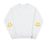 [UNISEX] Elbow Spray Smile Drawing Sweatshirt