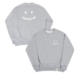 OF GRAVER AN Logo Smile White Clip Sweatshirt