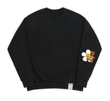 [UNISEX] Elbow Flower Bear Smile Sweatshirt