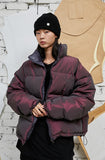 Two-tone Reversible Down Short Padded Coat