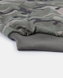 Camouflage zip-up over flight jacket