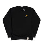 Dot Board Embroidery White Clip Sweatshirt