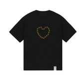 Heart Drawing Smile Short Sleeve Tee