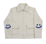 Elbow Smile Drawing Bookle Embroidery Double Paper Jacket