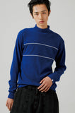 knit half neck polo