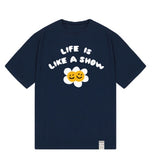 Twin Flower Smile Short Sleeve Tee