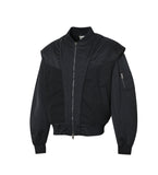 LAYER VEST SATIN BLACK MA-1