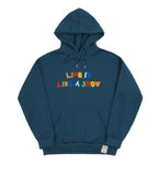 Rainbow Life Smile Logo White Clip Hoodie