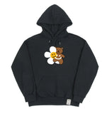 Big Flower Bear Smile Hoodie