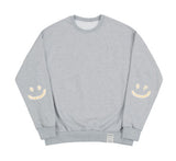 [UNISEX] Elbow Multi Flower Drawing Smile Sweatshirt