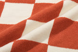 CHECKER BOARD TERRY VEST
