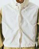 Nylon Layered Crop Hoodie