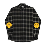 Elbow Dot Smile Overfit Check Shirt