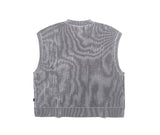 TWO TONE RIB KNIT VEST