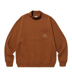 CREST MOCK NECK SWEATSHIRT