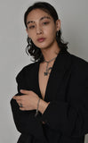 Drop Black Butterfly Choker Necklace