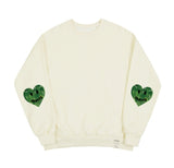 Elbow Leaf Smile Heart Sweatshirt