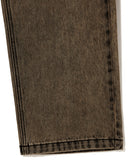 OVERDYED ACID DENIM PANT [BROWN]