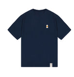 Duck Face Embroidered Smile Short Sleeve Tee