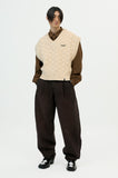 color washing denim pocket pants